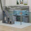  Lit mezzanine avec deux commodes, bureau et bande lumineuse-116235813-116235816