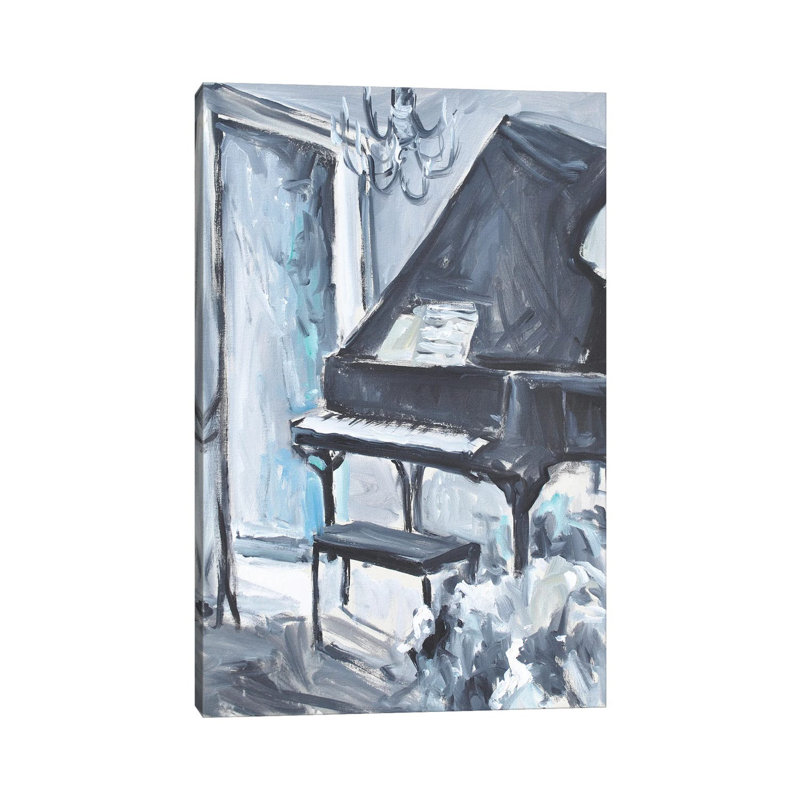 Piano Blues I by Allayn Stevens - Wrapped Canvas Gallery-Wrapped Canvas Giclée, 66.04 cm H x 45.72 cm W x 1.91 cm D