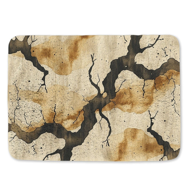 Derolus Microfiber / Microsuede Non-Slip Bath Mat, 21"W x 34"L
