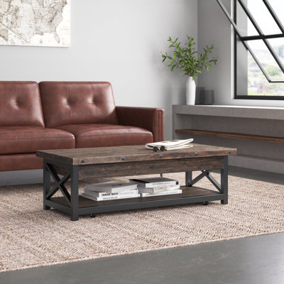 Reinhold Rectangular Lift-Top Coffee Table With Casters by Trent Austin Design