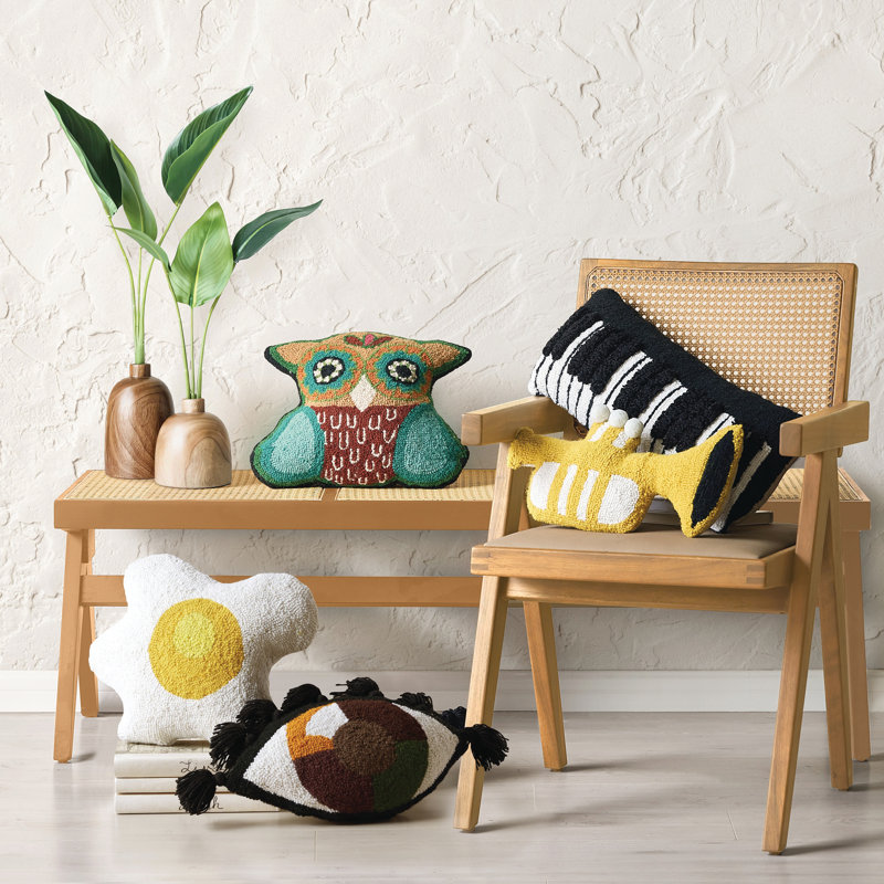 Coussin en laine Eye Love You