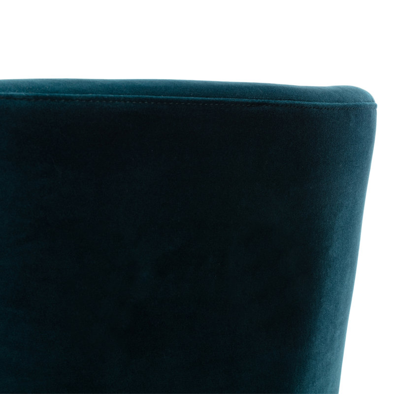 Johileny Velvet Side Chair, Green Lake Velvet