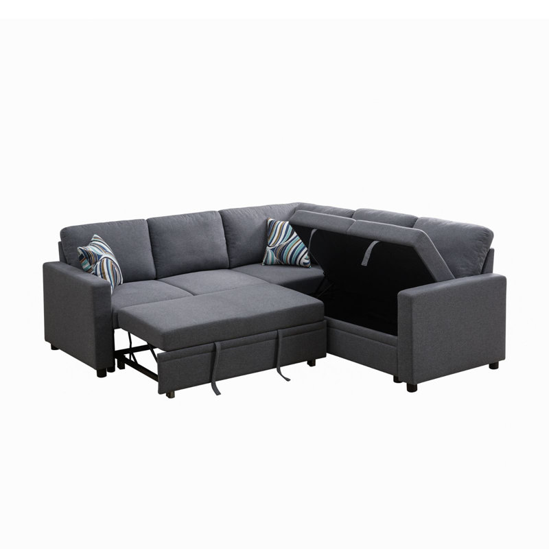 Canapé-lit modulaire 3 pièces avec rangement Kerst