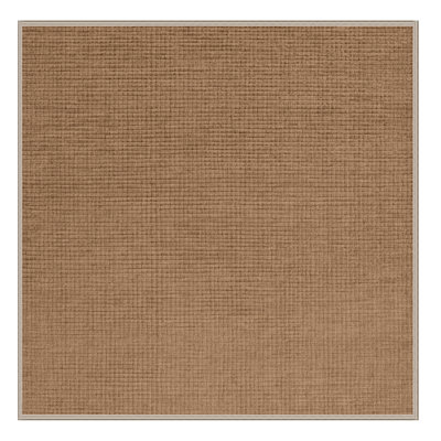 Tapis brun uni lavable à la machine