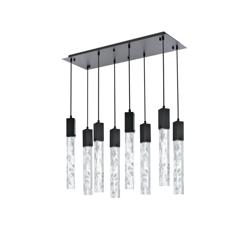 Luminaire suspendu 36 po Aurora, Noir