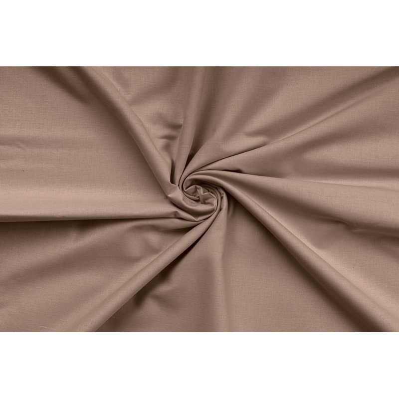 Ensemble de housse de couette Ranforce, Housse de couette simple + 1 taie d'oreiller, Brun
