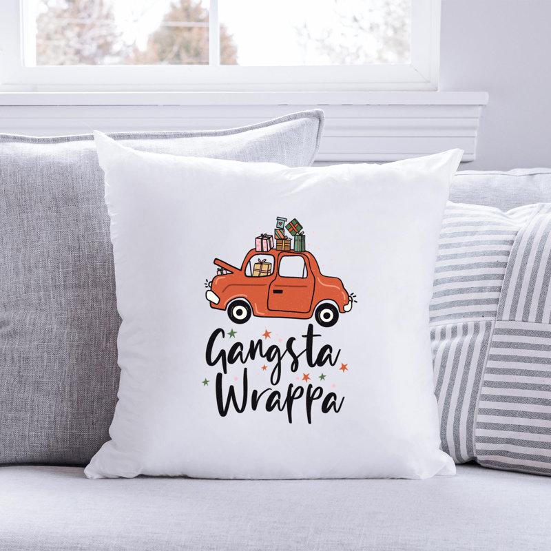ChristmasPNG_4 Polyester/Polyester Blend Reversible Throw Pillow, 20" x 20"