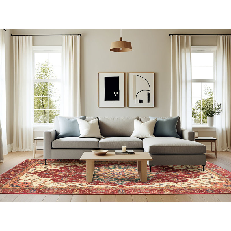 Abstract Indoor Rug, Rectangle 6' x 9'