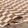 Dominique Abstract Checkered Fringe Area Rug