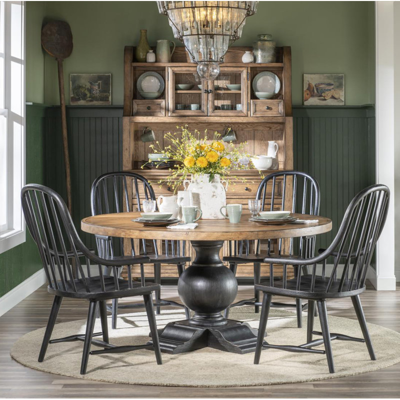 Vintage Market Windsor Arm Chair, Noir