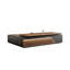 Bureau en L 94,49 po brun clair luxueux-390790343