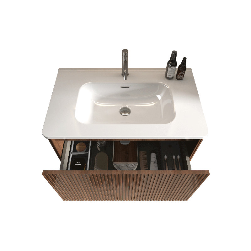 Ensemble de meuble-lavabo mural simple 24 po Xaiver