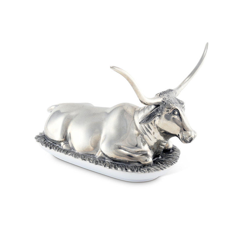 Western Pewter Butter Dish