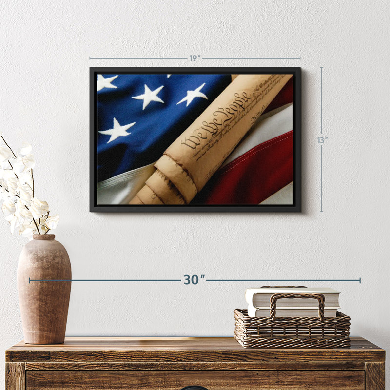 Impression sur toile American Freedom, H 13 po x l 19 po