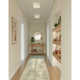 Chantey 2 Light Linen Flush Mount