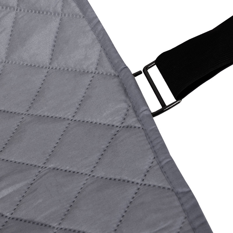 Housse pour fauteuil à coussins carrés/rectangulaires, 100 % polyester gris, H 75 po x l 66 po x P 22 po