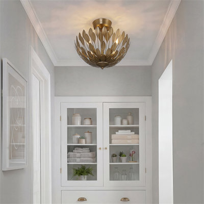 Merylmint 15.75" Wide 4-Light Semi-Flush Mount