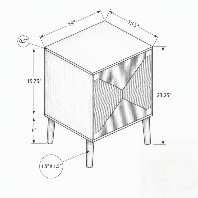 Table d'appoint avec rangement, parfaite pour les petits espaces et la décoration de salon