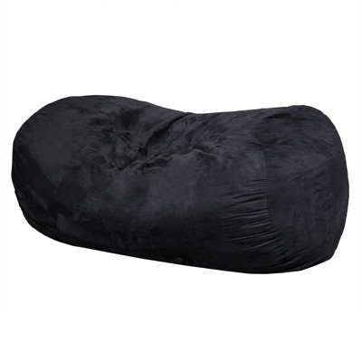 Lara 6.5 Foot Suede Cylindrical Bean Bag