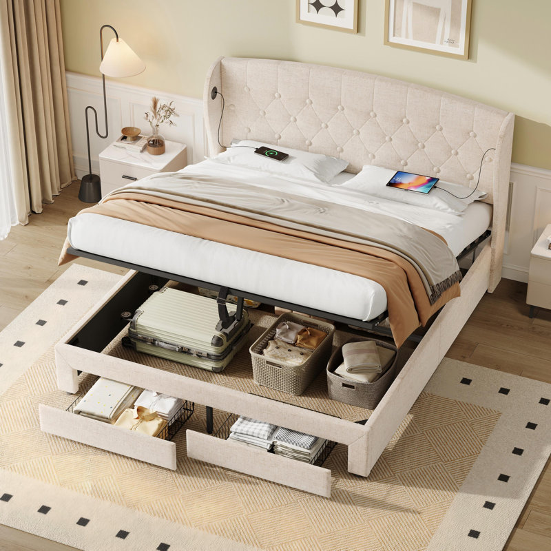 Upholstered Ottoman Bed