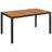 Dyran 4 - Person Wicker Patio Dining Set with Rectangular Table , Cushions Included-83897393-83897392