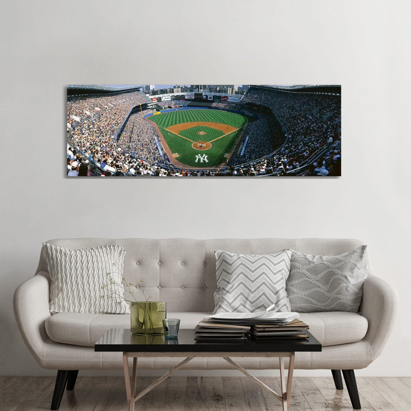 High Angle View Of A Baseball Stadium, Yankee Stadium, New York City, New York State, USA by Panoramic Images - Wrapped Canvas Panoramic Print