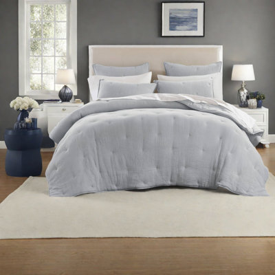 Cozy Cotton Bedding Set, Euro Sham With Embroidered Detailing For Home Comfort