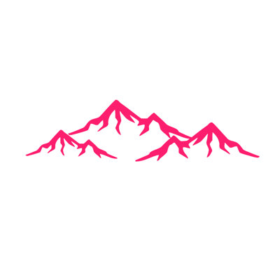 Décalcomanie murale de chambre à montagnes