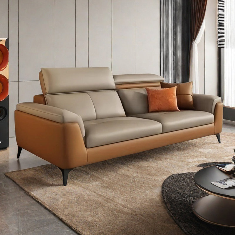Simple modern straight row small apartment sofa