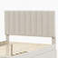 Lit plateforme double tapissier avec gigogne simple et 3 tiroirs, tissu en lin, beige-1144314180