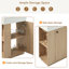 21.6" Freestanding Single Bathroom Vanity with Ceramic Sink and Left Side Open Storage-108945618