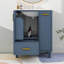 Meuble-lavabo 24 po avec lavabo, armoire de salle de bain avec tablette de porte, tiroir profond, panier coulissant à 2 niveaux-119691052