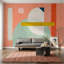 Papier peint à motif géométrique Mid-Century-225598697-225598701