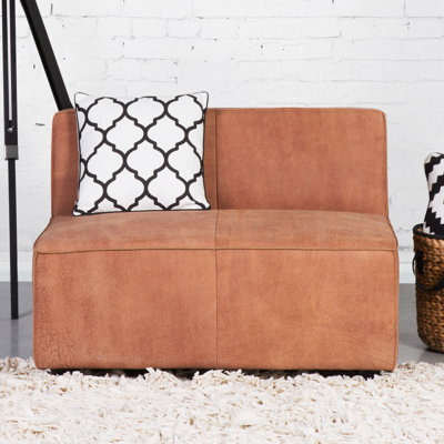 Simon Genuine Leather Loveseat