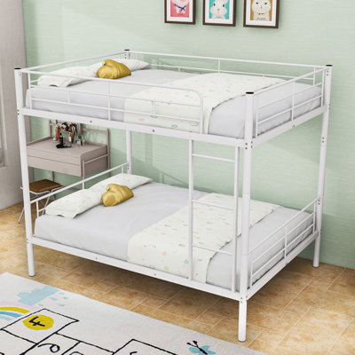Bunk Bed With Ladder And Guardrails