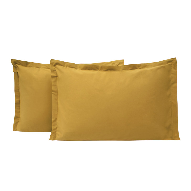 100% Cotton - Set of 2, Yellow, Standard