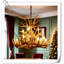 Luminaire suspendu en laiton antique DEL Javid