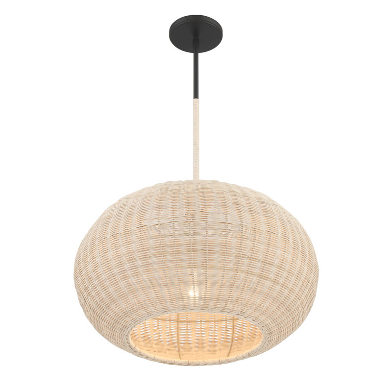 Luminaire suspendu géométrique à 1 lumière Braelynn