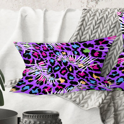 Coussin lombaire en fourrure de leopard