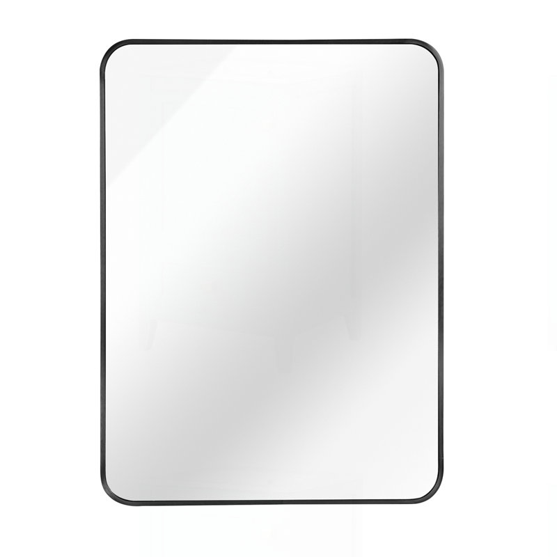 Miroir rectangulaire 24 po x 36 po, Noir, 36 po x 24 po