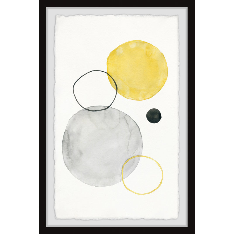 Linked Circles - Single Picture Frame Painting, 30 cm H x 20 cm W