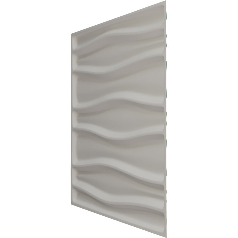 Panneau mural 3D décoratif Arlington EnduraWall, Brume de mer métallique nacrée universelle