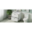 Meuble-lavabo autoportant de 30 po avec lavabo en céramique muni de poignées verticales et de tiroirs pleine extension-2107495341