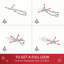 Sapin de Noël artificiel enneigé 6 pi avec des branches réalistes, 250 lumières DEL et 462 pointes