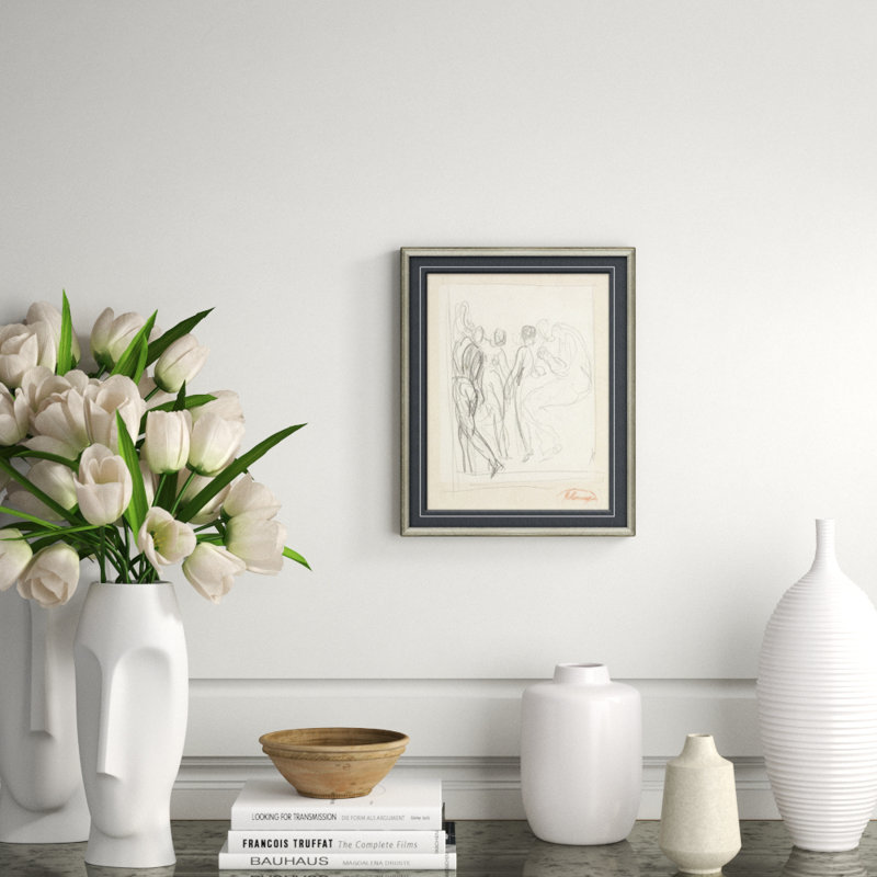Figure Sketch Print by George Romney