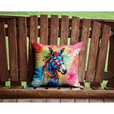 Hippie Animals Other/No Pattern Throw Pillow