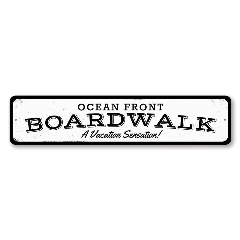 Panneau en aluminium Oceanfront Boardwalk, H 4 po x l 18 po x P 0,04 po