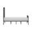 Sebbie Metal Complete Bed With Polydeck, Black-1870428542