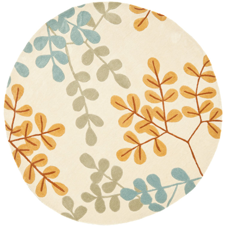 Modern Art Hand Tufted Performance Floral Rug