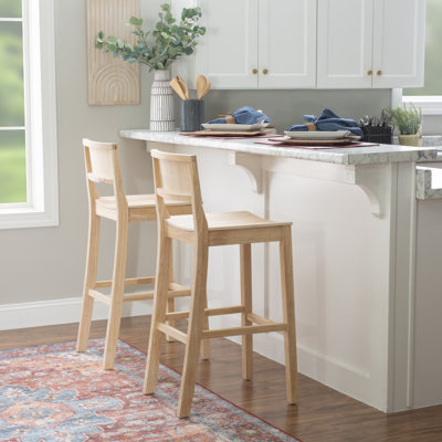 Yalingup Stool with a Solid Wood Frame
